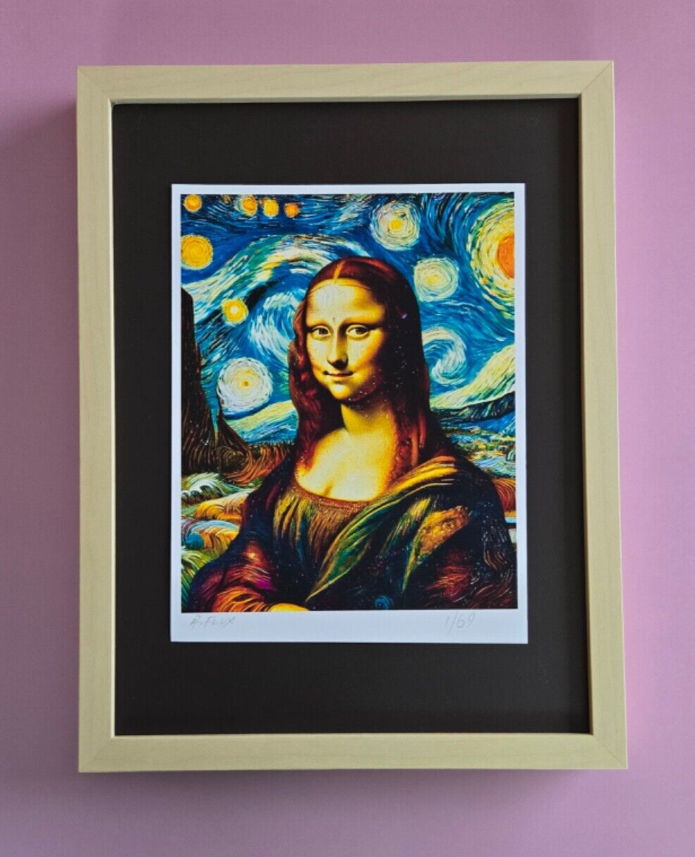 🔥AIDAN FLUX | Hand Signed Original Print Framed Ltd. Ed. COA \