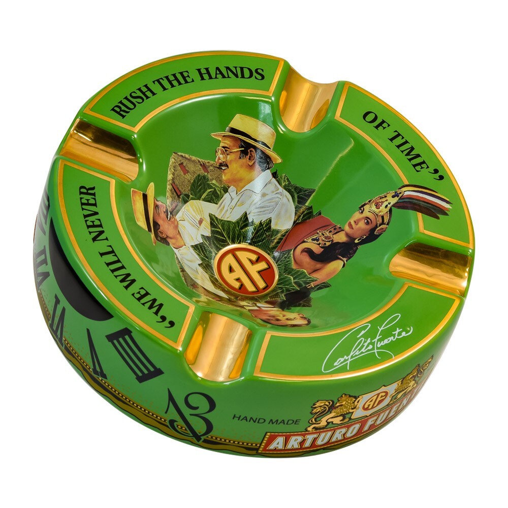 Arturo Fuente Ceramic Cigar Ashtray - Green Arturo Fuente Ceramic Cigar Ashtray - Green
