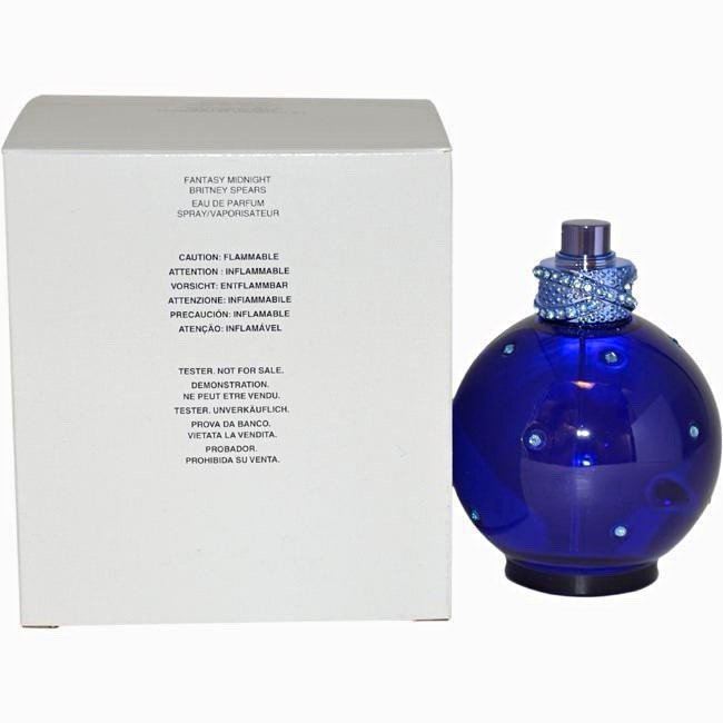 Vintage Neck Crystal Britney Spears Fantasy Midnight Eau de Parfum Spray 3.4 oz