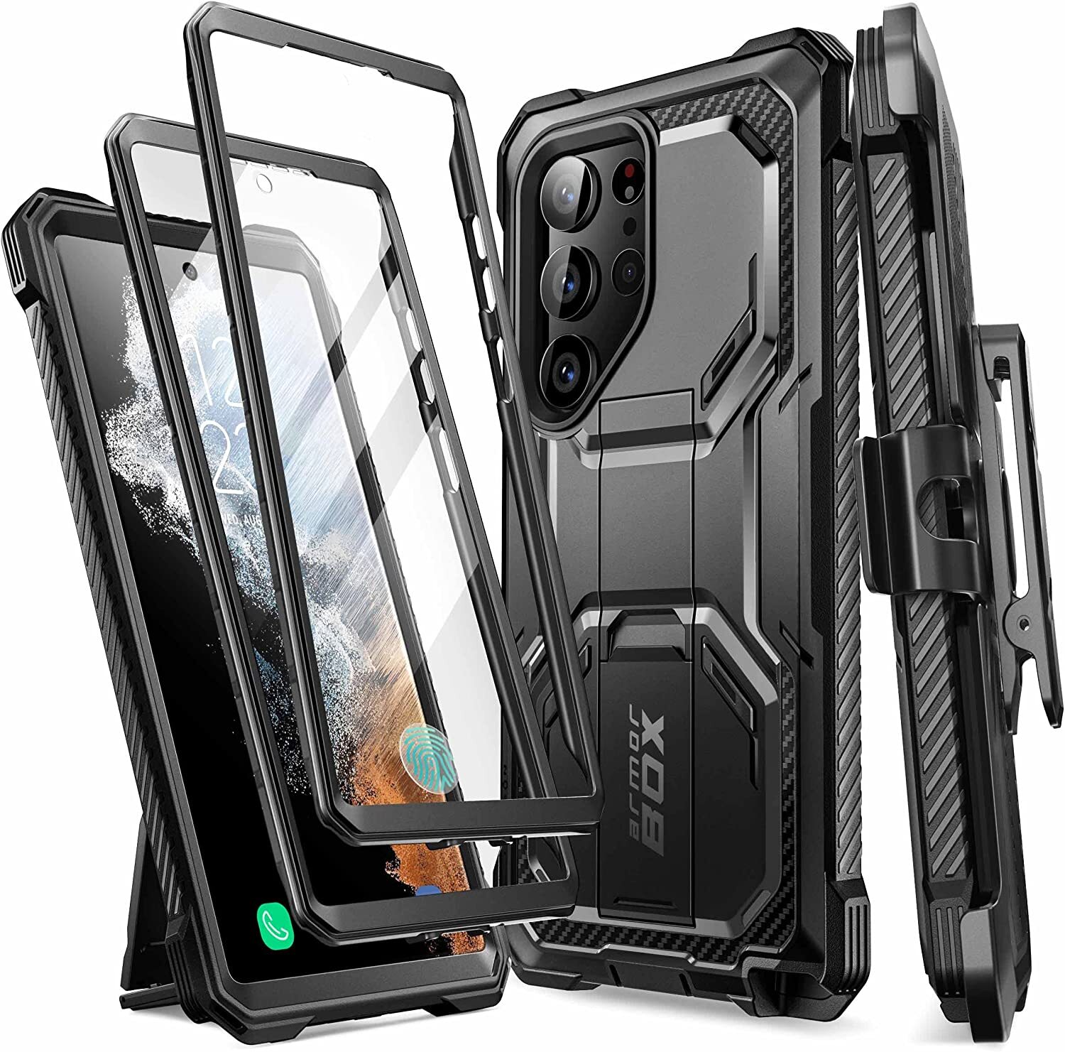 For 2023 SamsungGalaxy S23 Ultra 5G i-Blason Armorbox DualLayer Case 2 Set Cover For 2023 SamsungGalaxy S23 Ultra 5G i-Blason Armorbox DualLayer Case 2 Set Cover