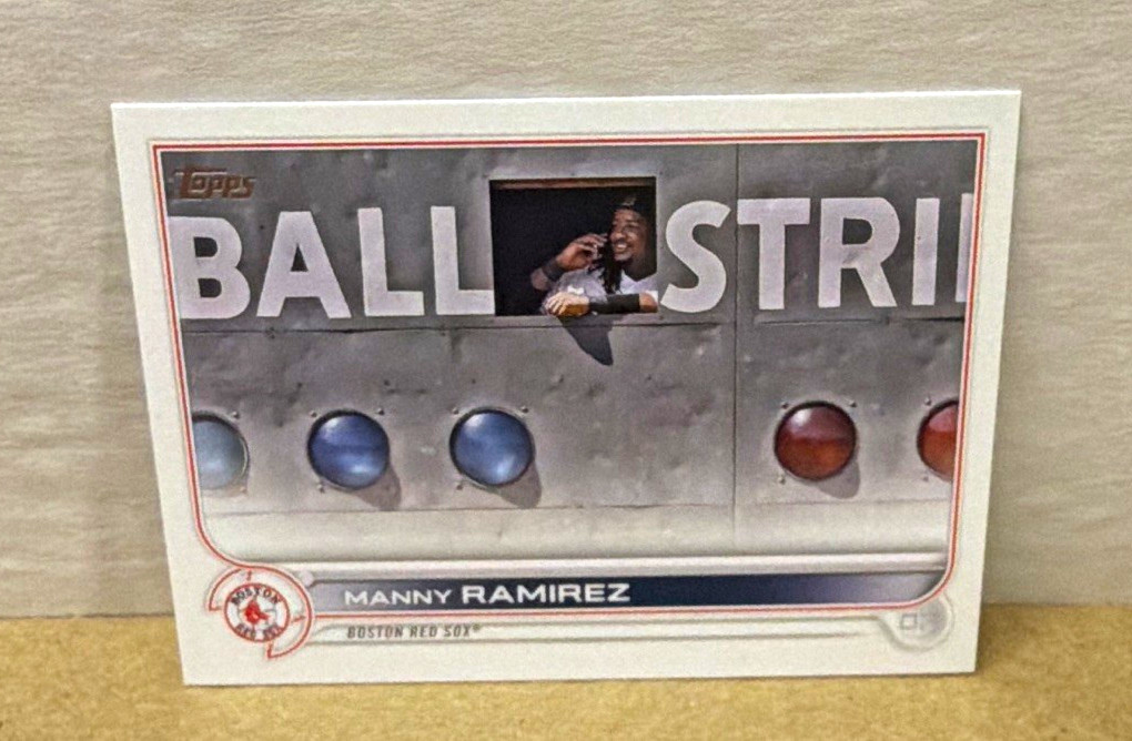 2022 Topps Update Series Manny Ramirez Legend Variation SP Ball Strikes #US214 2022 Topps Update Series Manny Ramirez Legend Variation SP Ball Strikes #US214