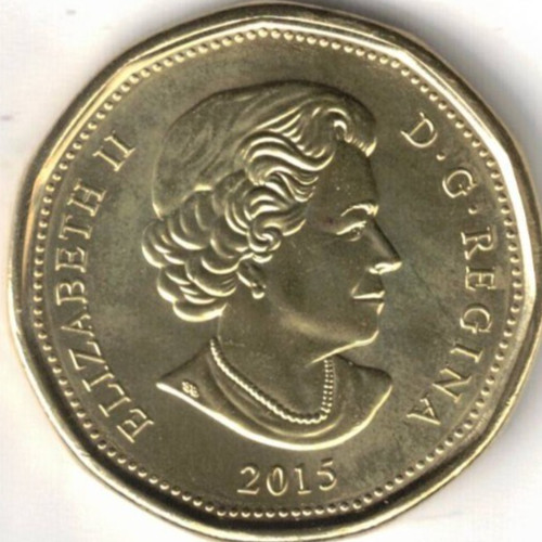 2015 Canada Brilliant Uncirculated One Dollar QEII & Loonie Coin