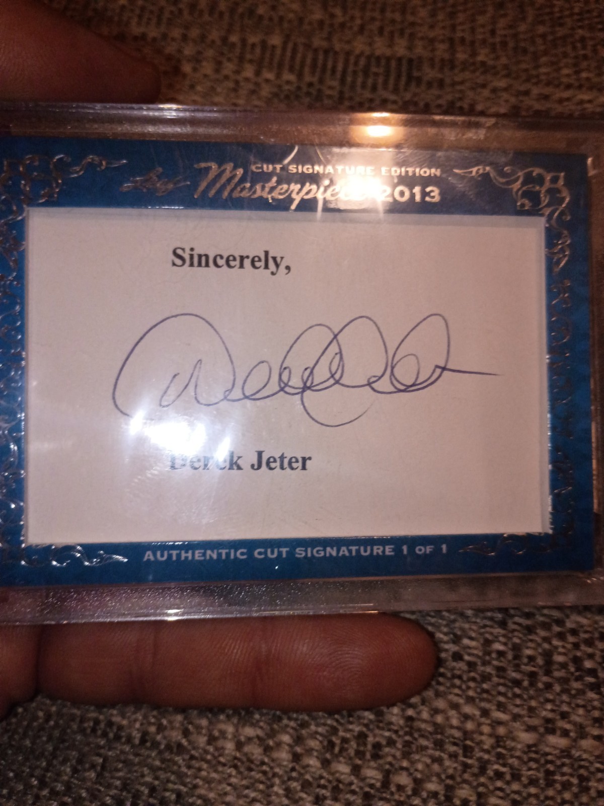 Leaf 2013 Masterpiece Derek Jeter Autograph Cut Signature 1/1 Yankees Leaf 2013 Masterpiece Derek Jeter Autograph Cut Signature 1/1 Yankees