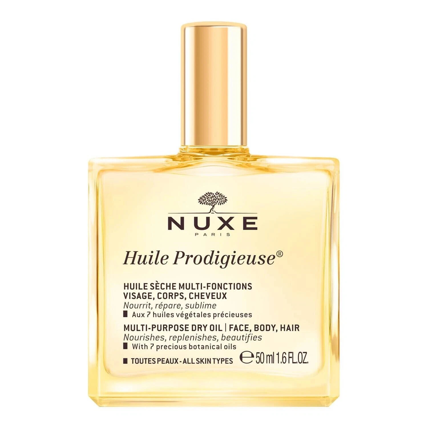 Nuxe Huile Prodigieuse Multi-Purpose Dry Oil 1.6oz for Dry Skin (50ml) NEW Nuxe Huile Prodigieuse Multi-Purpose Dry Oil 1.6oz for Dry Skin (50ml) NEW