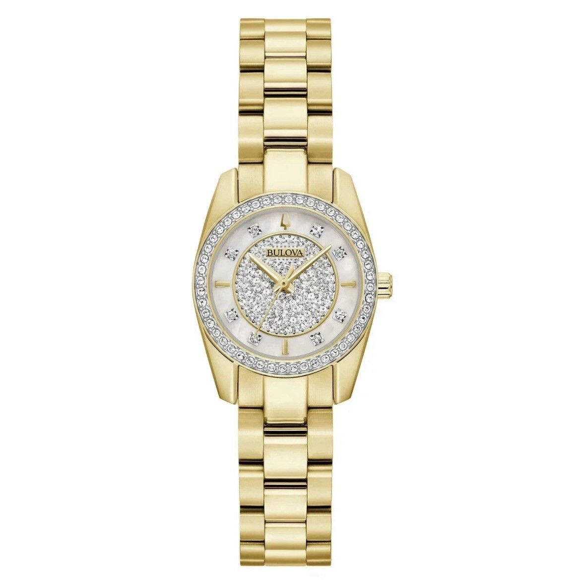 Bulova Classic Crystal Pave Gemmed Stainless Quartz Ladies Watch 98L315 ($425) Bulova Classic Crystal Pave Gemmed Stainless Quartz Ladies Watch 98L315 ($425)