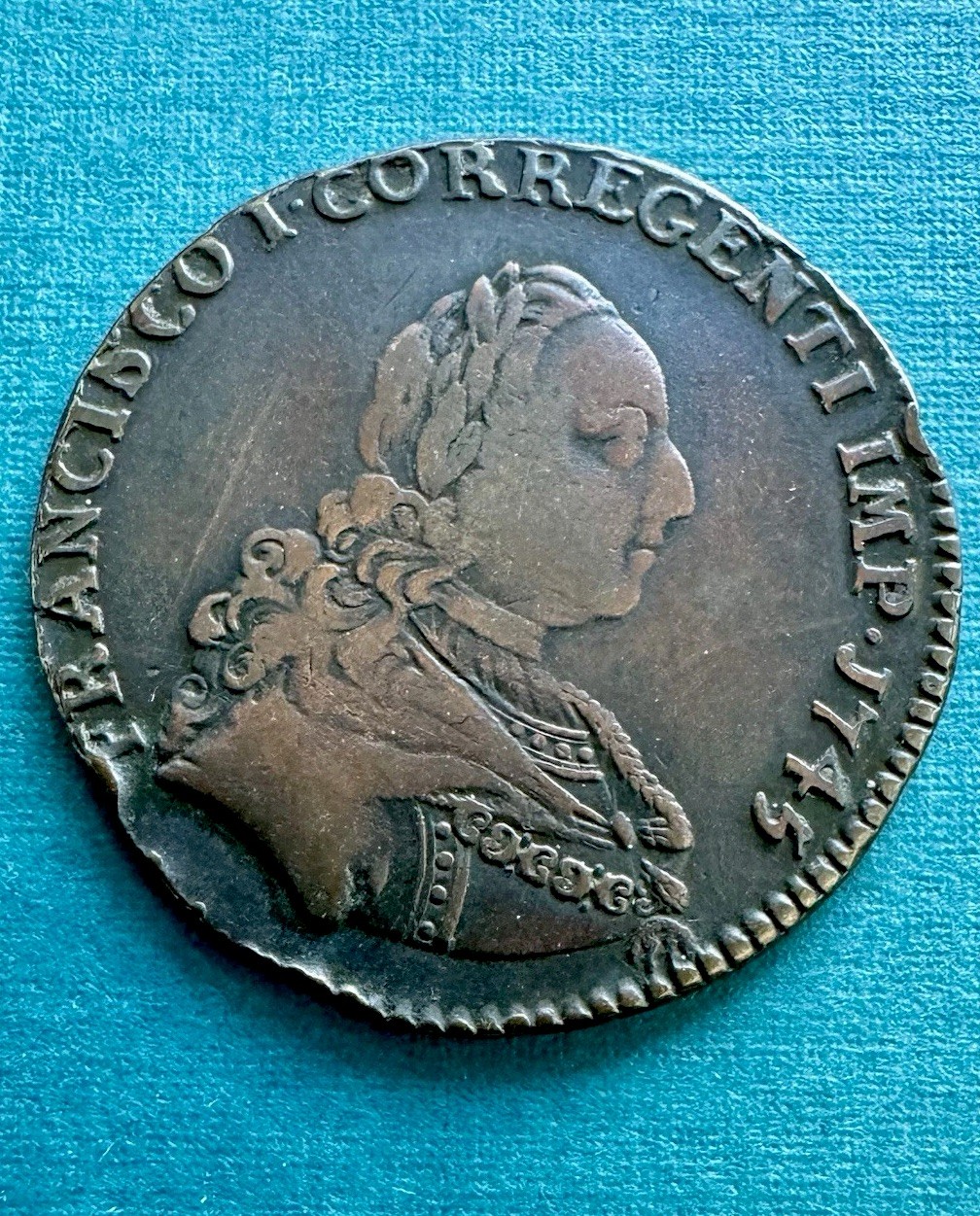 1745 Italian States Tuscany Jeton | Francis I | Peter Paul Werner | Rare | F+