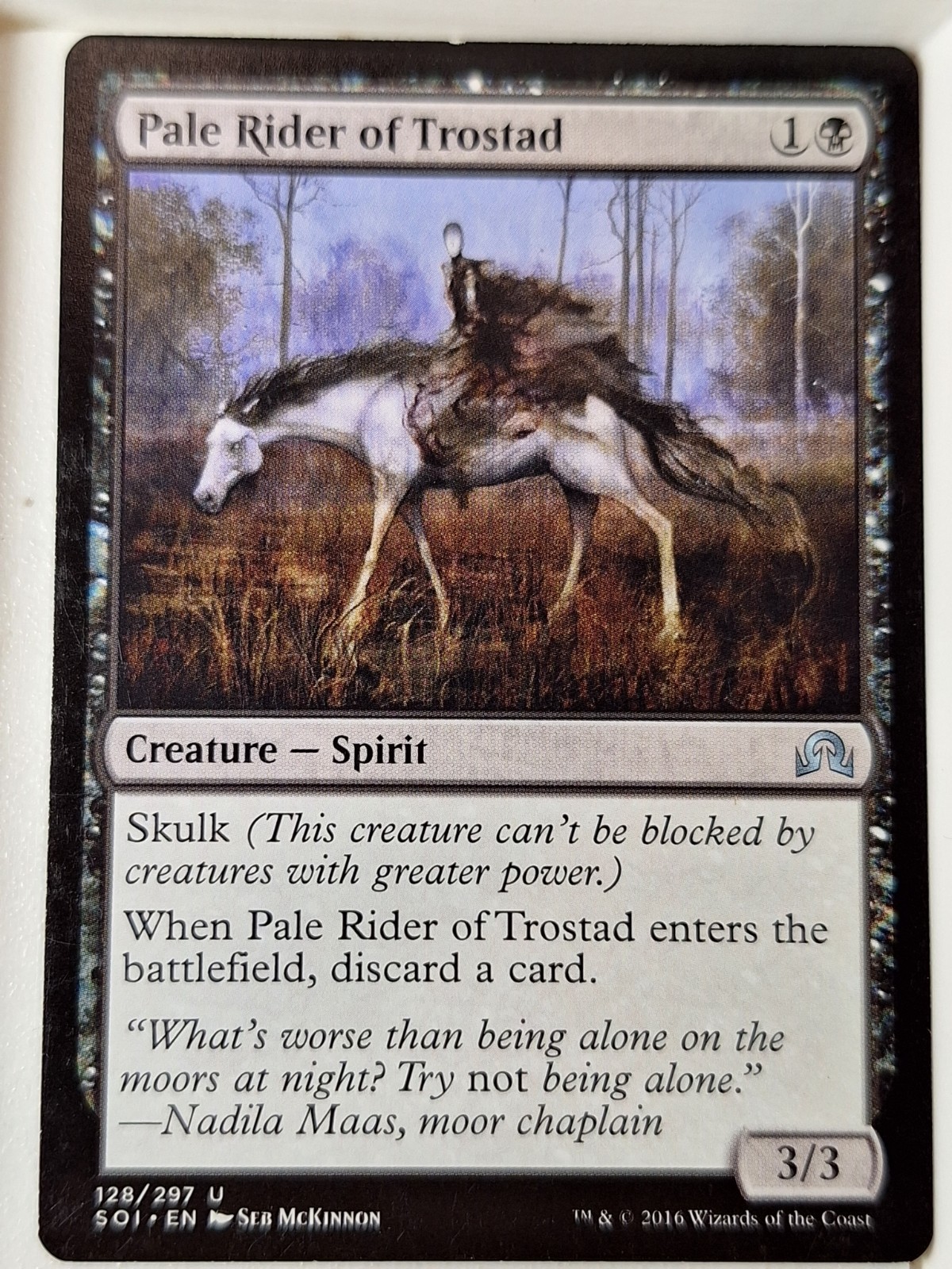Pale Rider of Trostad - Shadows over Innistrad - Magic the Gathering MTG Nice Pale Rider of Trostad - Shadows over Innistrad - Magic the Gathering MTG Nice