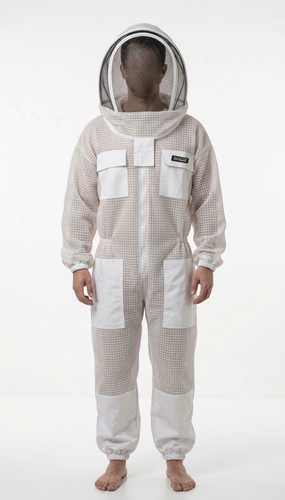 Pro's Choice premium Ventilated Beekeeping Full SUIT + GLOVES Size; M  Thread(R)