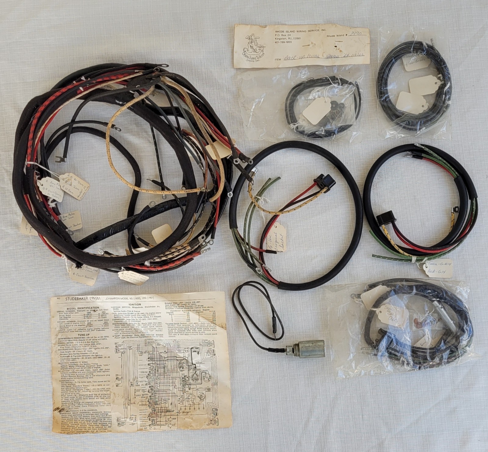 Reproduction 1950 1951 Studebaker Wiring Harness Rode Island Wiring Service 