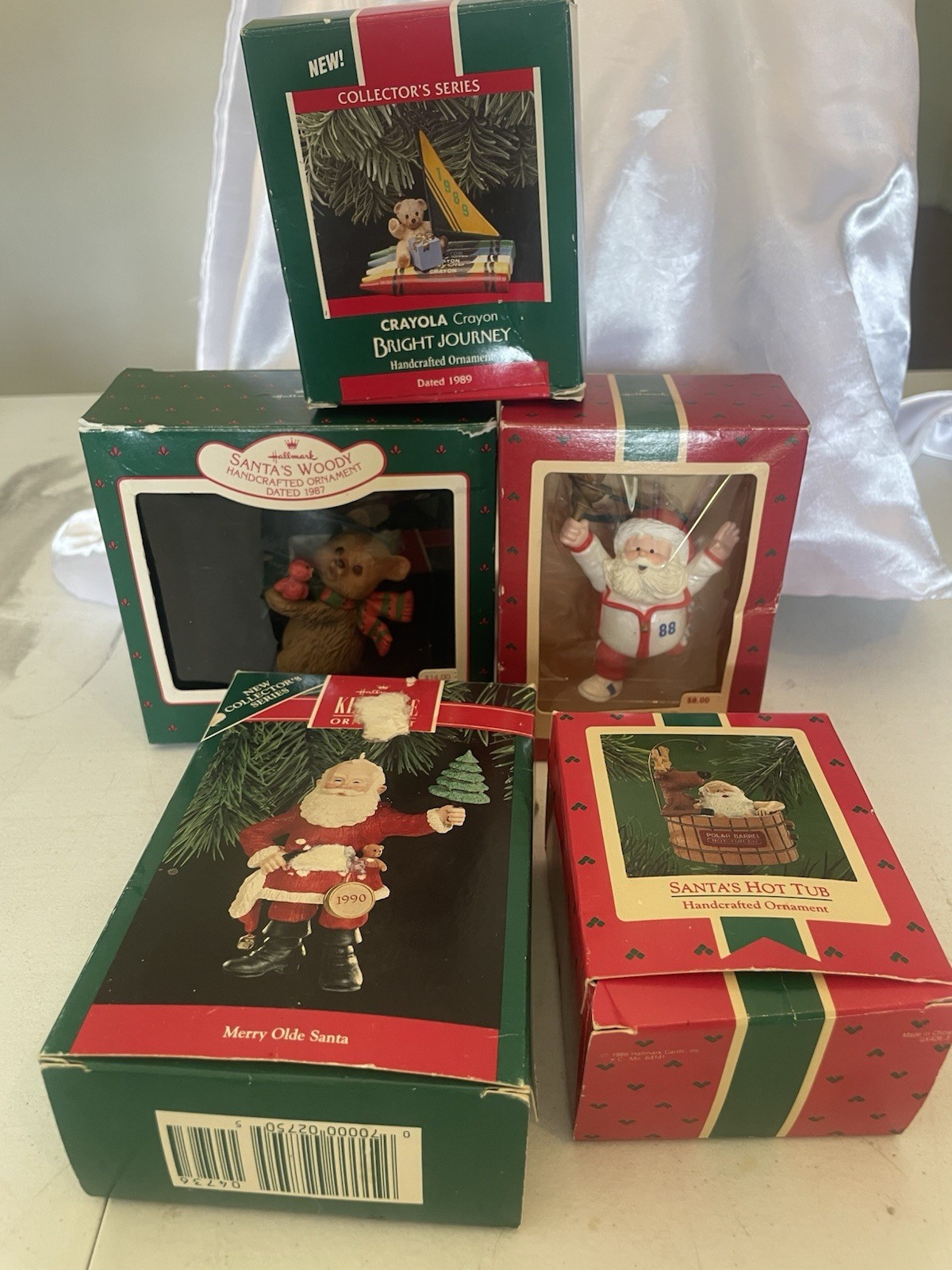 Lot Of 5 HALLMARK CHRISTMAS ORNAMENTS 1987-1989 Some Collector’s Series Lot Of 5 HALLMARK CHRISTMAS ORNAMENTS 1987-1989 Some Collector’s Series