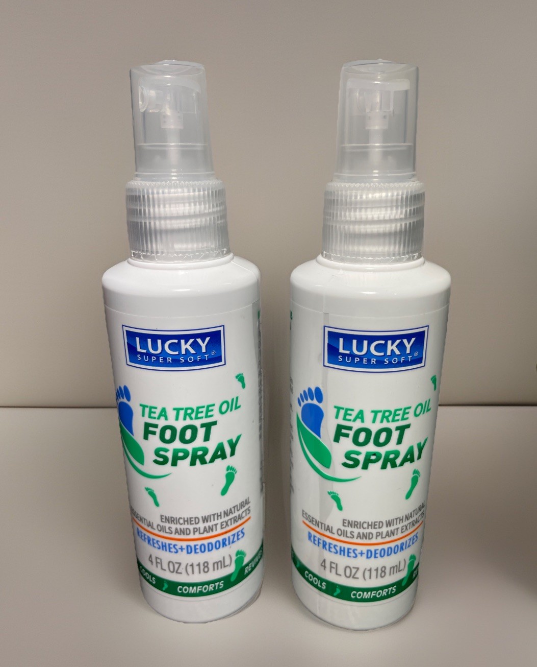 Lot Of 2 Lucky Tea Tree Oil Foot Spray Natural Essential Oils Plant Extracts 4oz Lot Of 2 Lucky Tea Tree Oil Foot Spray Natural Essential Oils Plant Extracts 4oz