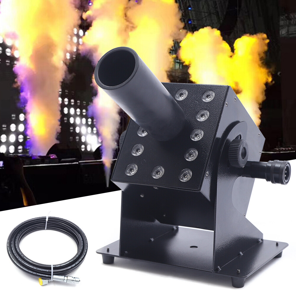 LED CO2 Jet Gun Air Column Cannon Smoke Fog Machine Dj Stage Effect DMX Control