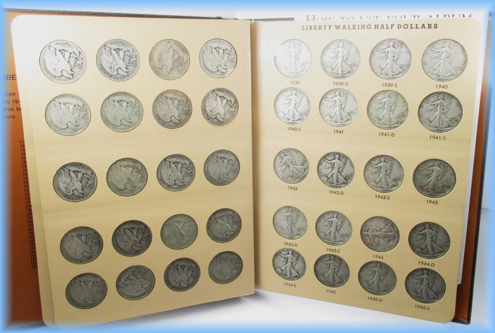 1916 - 1947 Walking Liberty Half Dollar Coin Lot Collection ~ 90% Silver VG - XF