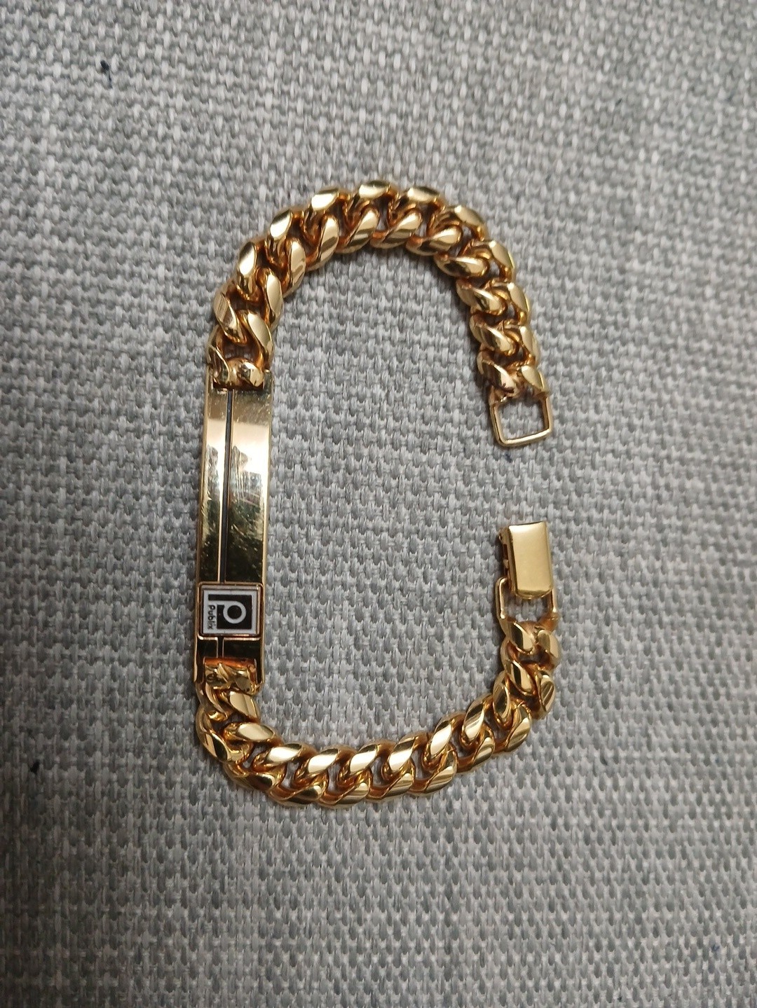 Very Rare Vintage Publix Logo Service Award/Employee Man\'s GP ID Bracelet 8 Inch