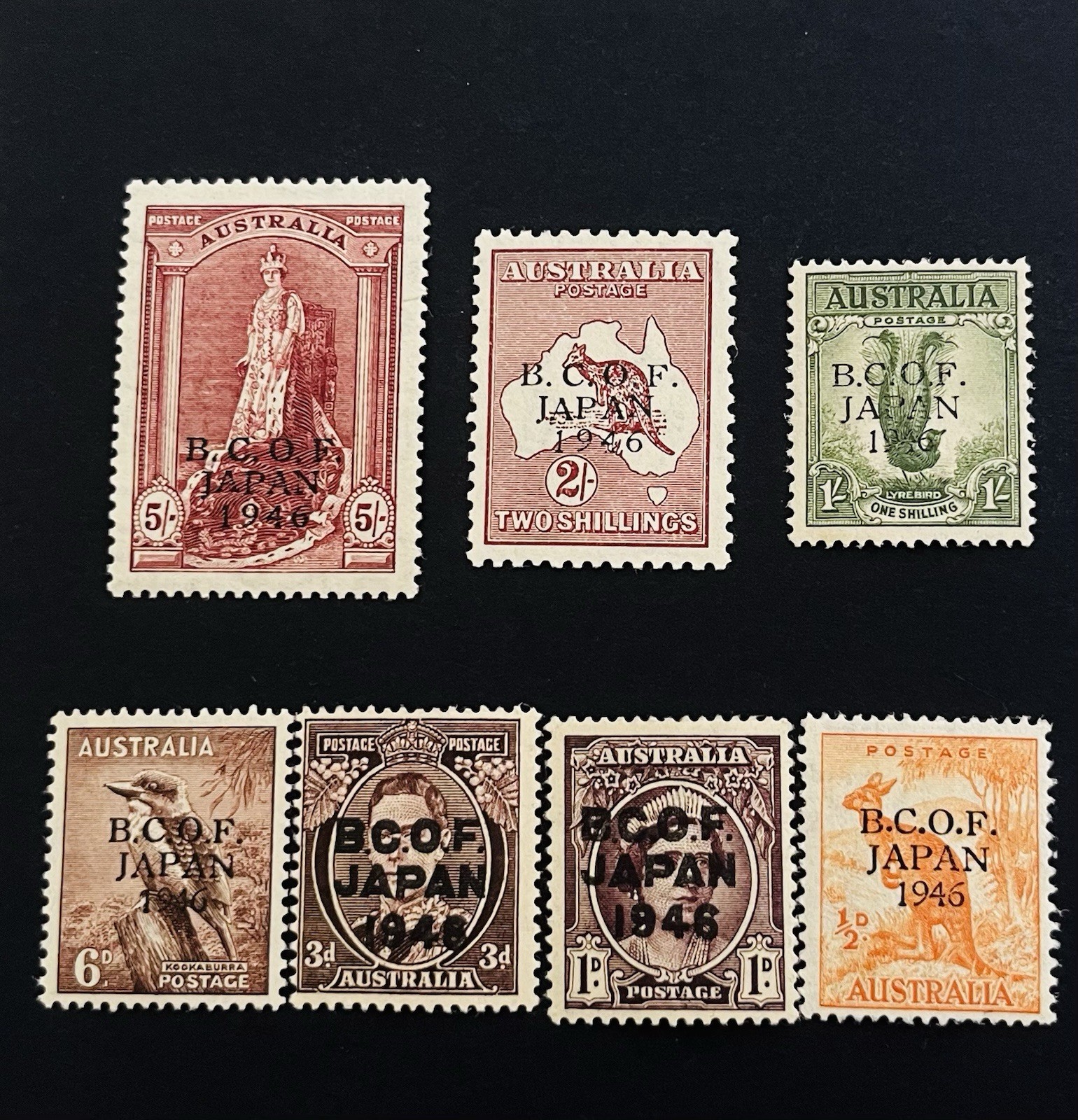 AUST 1947 BCOF Japan Set MUH AUST 1947 BCOF Japan Set MUH