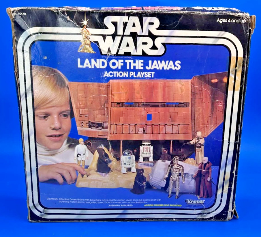 VINTAGE 1970\'S KENNER STAR WARS LAND OF THE JAWAS PLAY SET COMPLETE W BOX
