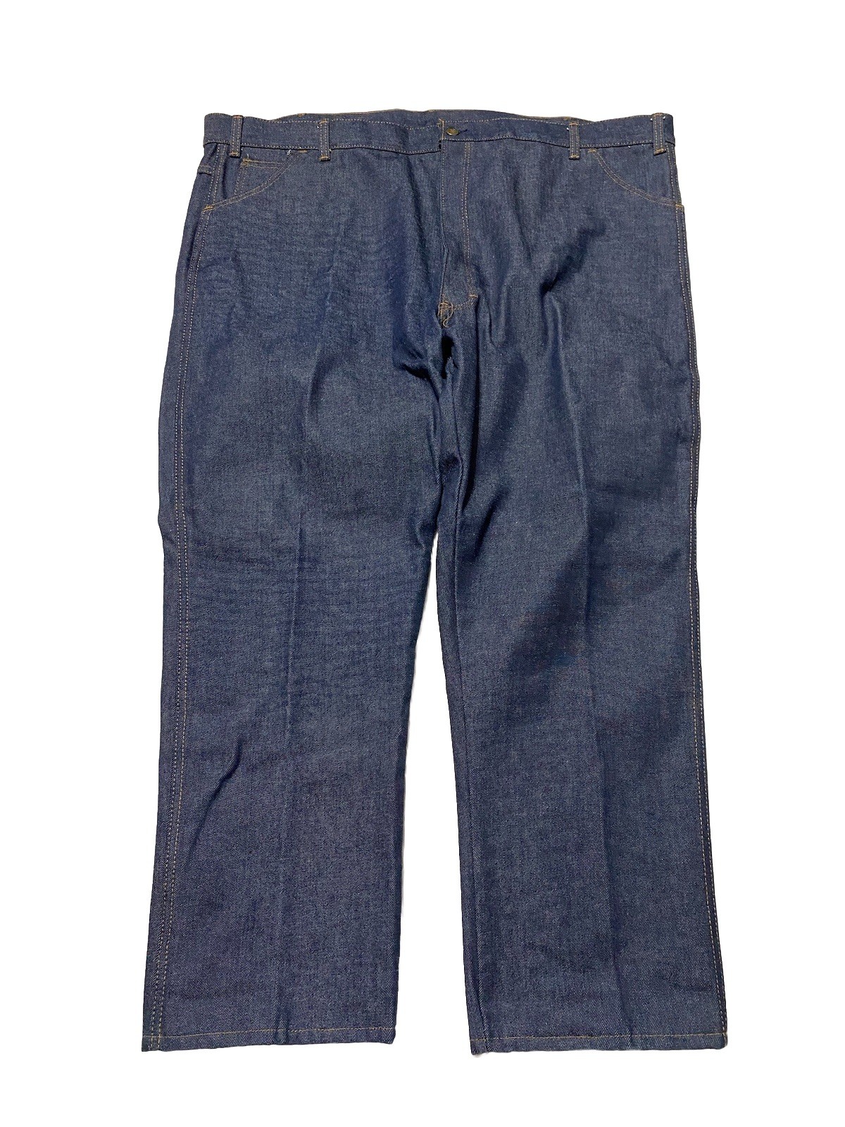 Vintage Wear Guard Fleece Lined Jeans Mens 48 X 30 Dark Blue Denim Made USA 80s