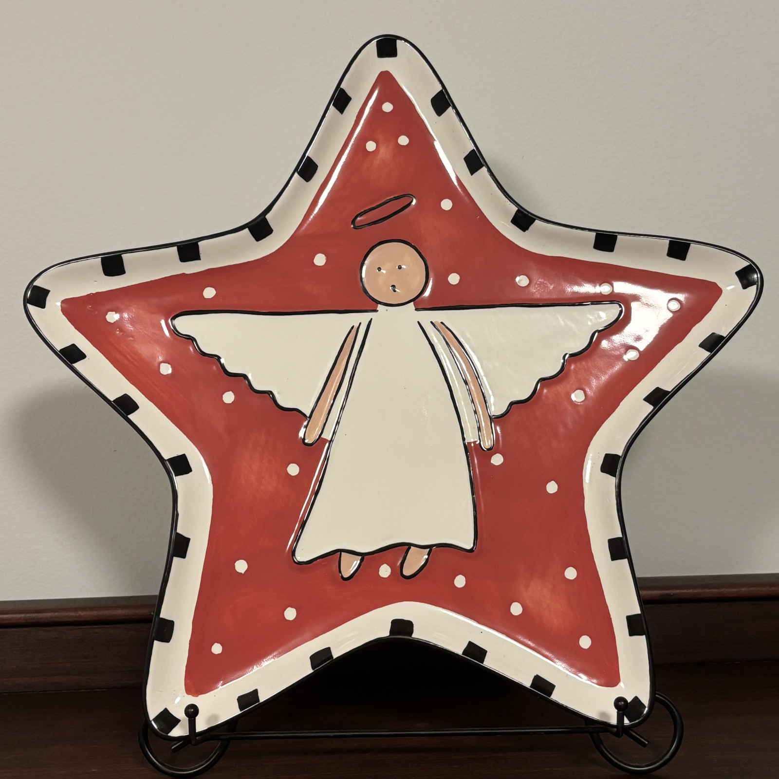 Southern Living at Home SLAH Angel Emmy Star Plate EUC with box 2000s
