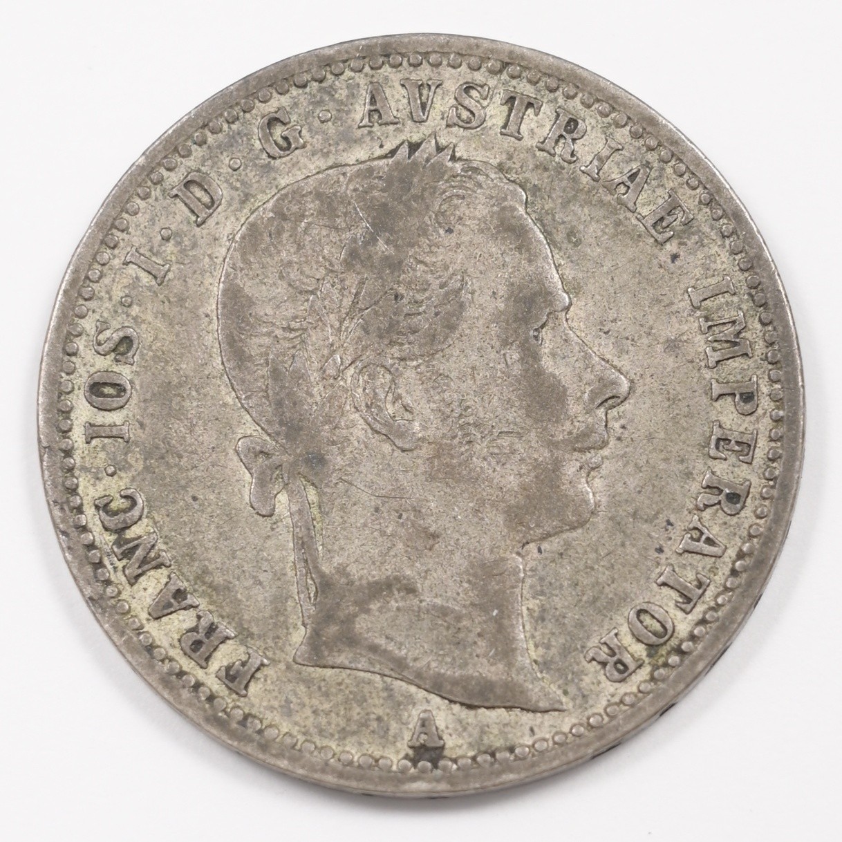 Austria 1858-A Franz Joseph I 1/4 Florin Silver P151665