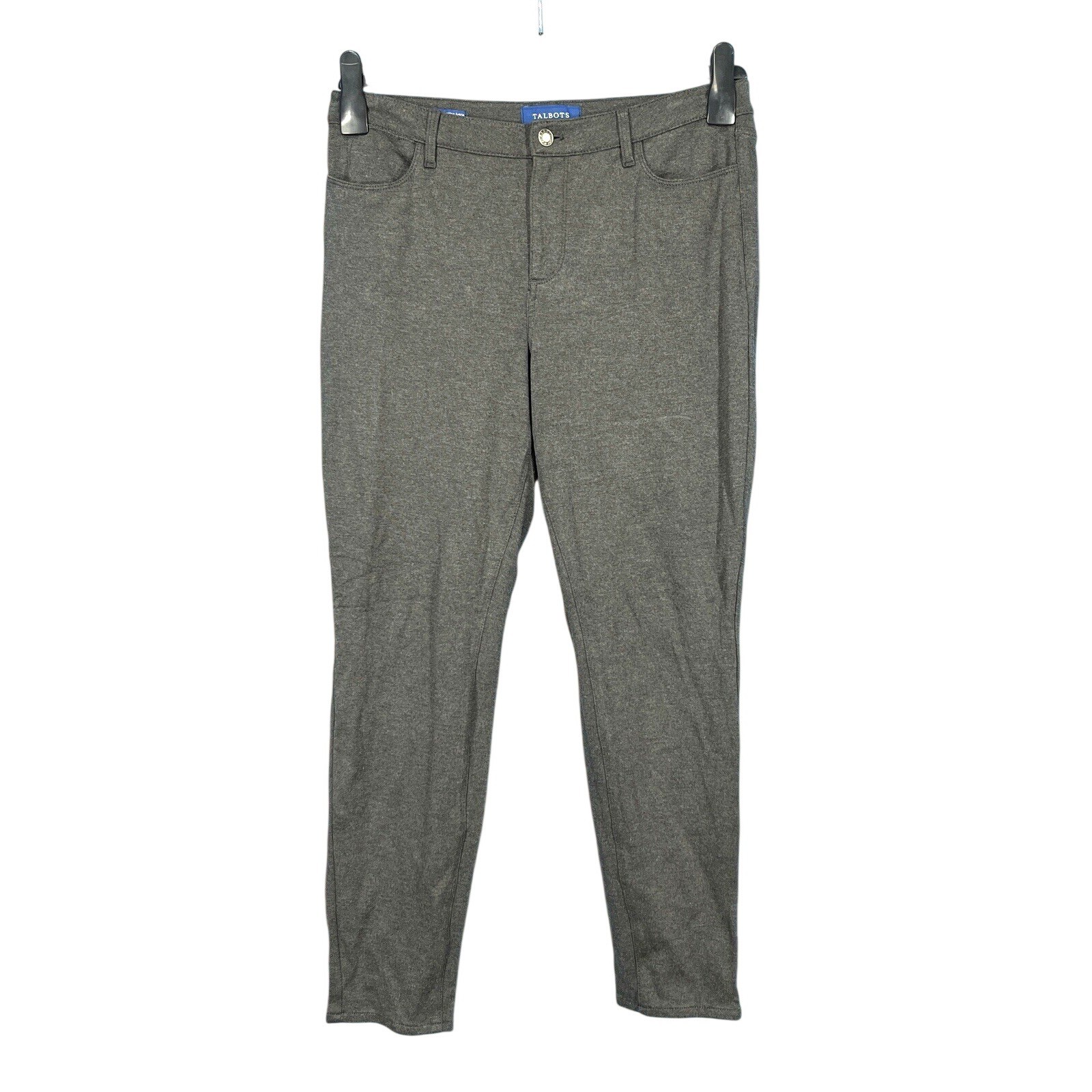 TALBOTS High-Waist ANKLE JEGGING Charcoal STRETCH PONTE KNIT Pants Sz 8P TALBOTS High-Waist ANKLE JEGGING Charcoal STRETCH PONTE KNIT Pants Sz 8P