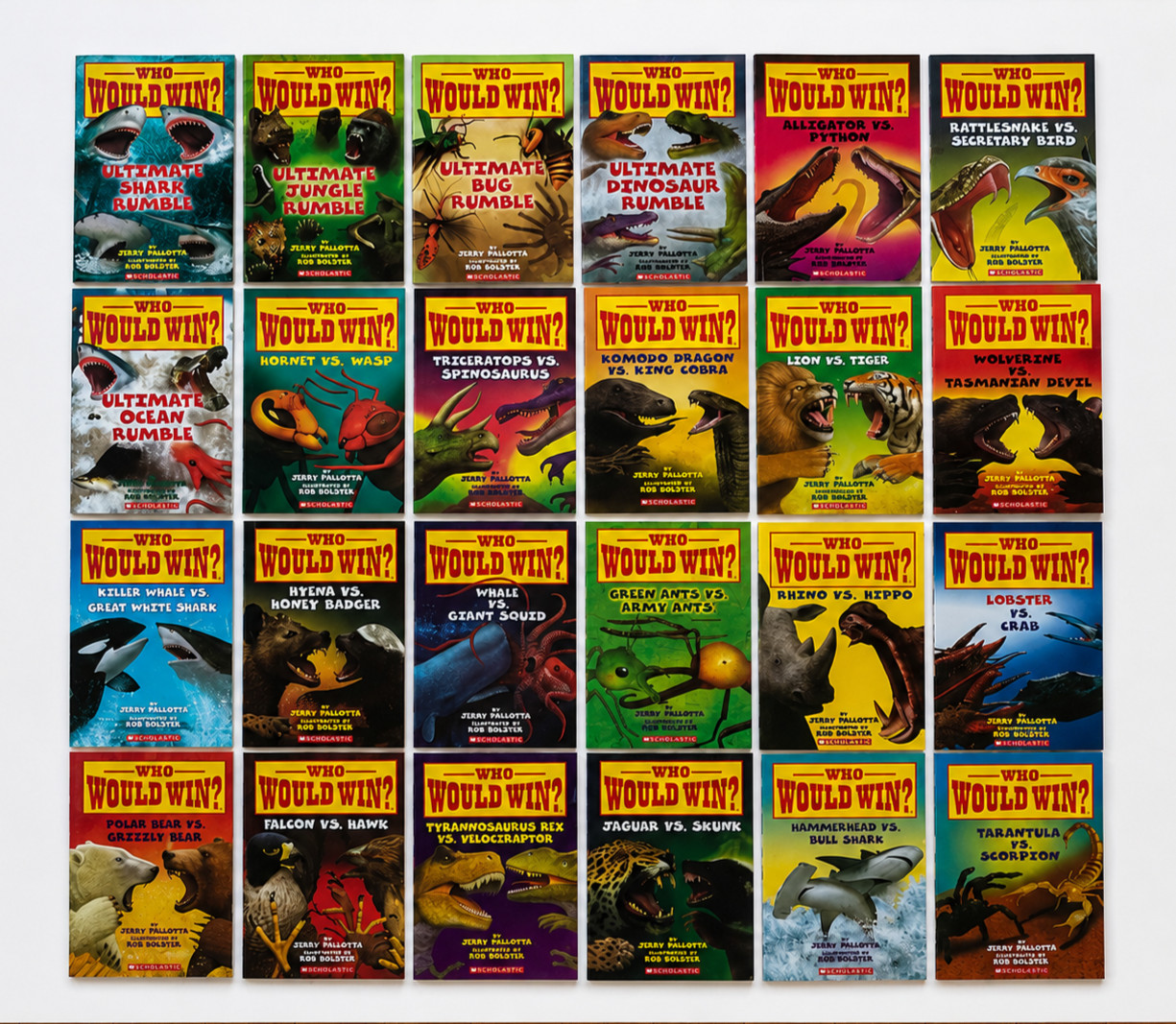 Who Would Win? Children\'s Books Jerry Pallotta Paperback Lot 24