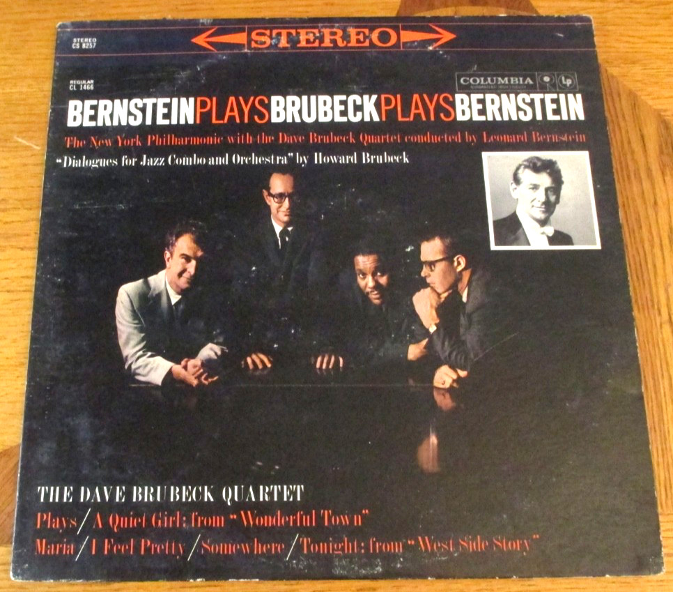 BERNSTEIN PLAYS BRUBECK 1960 PROMO LP COLUMBIA 6-EYE UltraSonic JAZZ VG 1C/1E