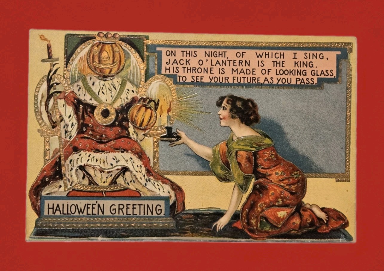 Rare J. Silberstein & Co Halloween Postcard Jack O' Lantern King Series B 154 Rare J. Silberstein & Co Halloween Postcard Jack O' Lantern King Series B 154