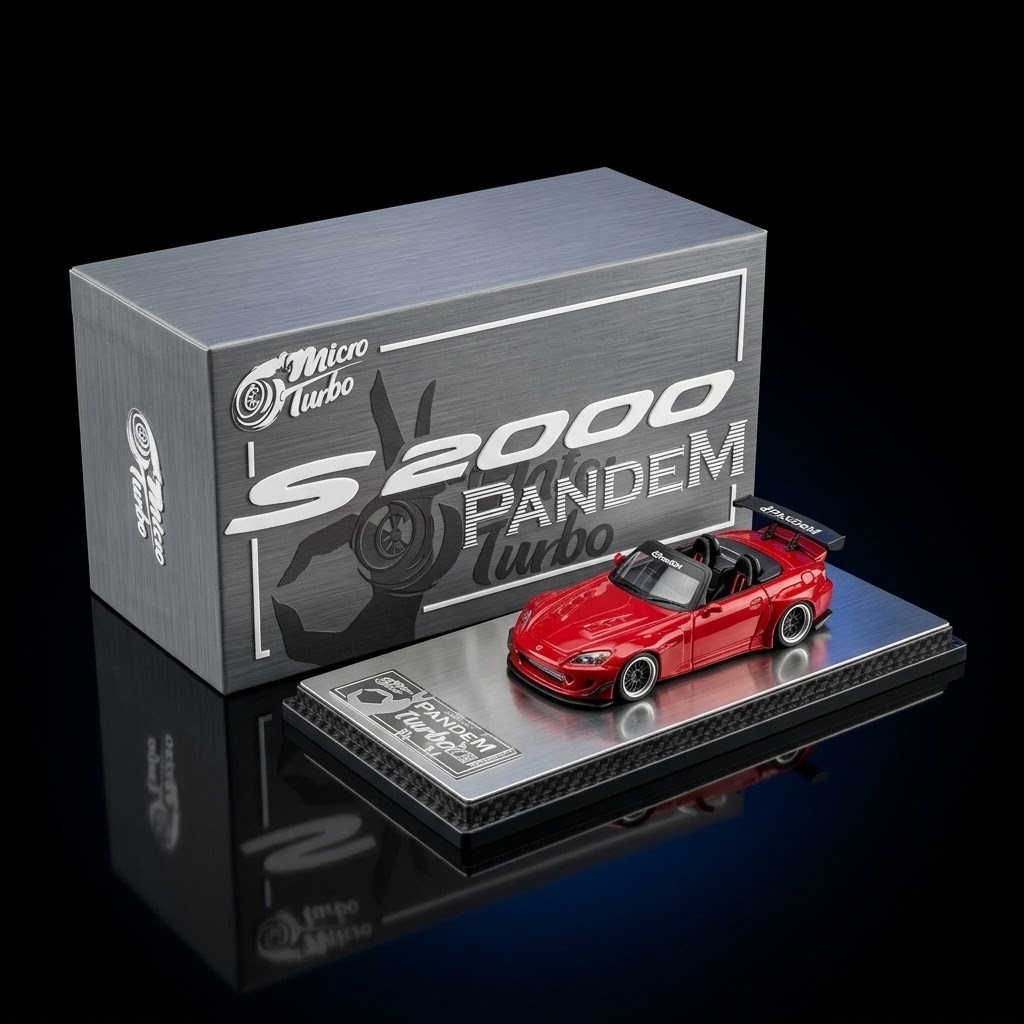Microturbo 1:64 Honda S2000 Pandem Rocket Bunny Red Widebody Diecast Model Car Microturbo 1:64 Honda S2000 Pandem Rocket Bunny Red Widebody Diecast Model Car