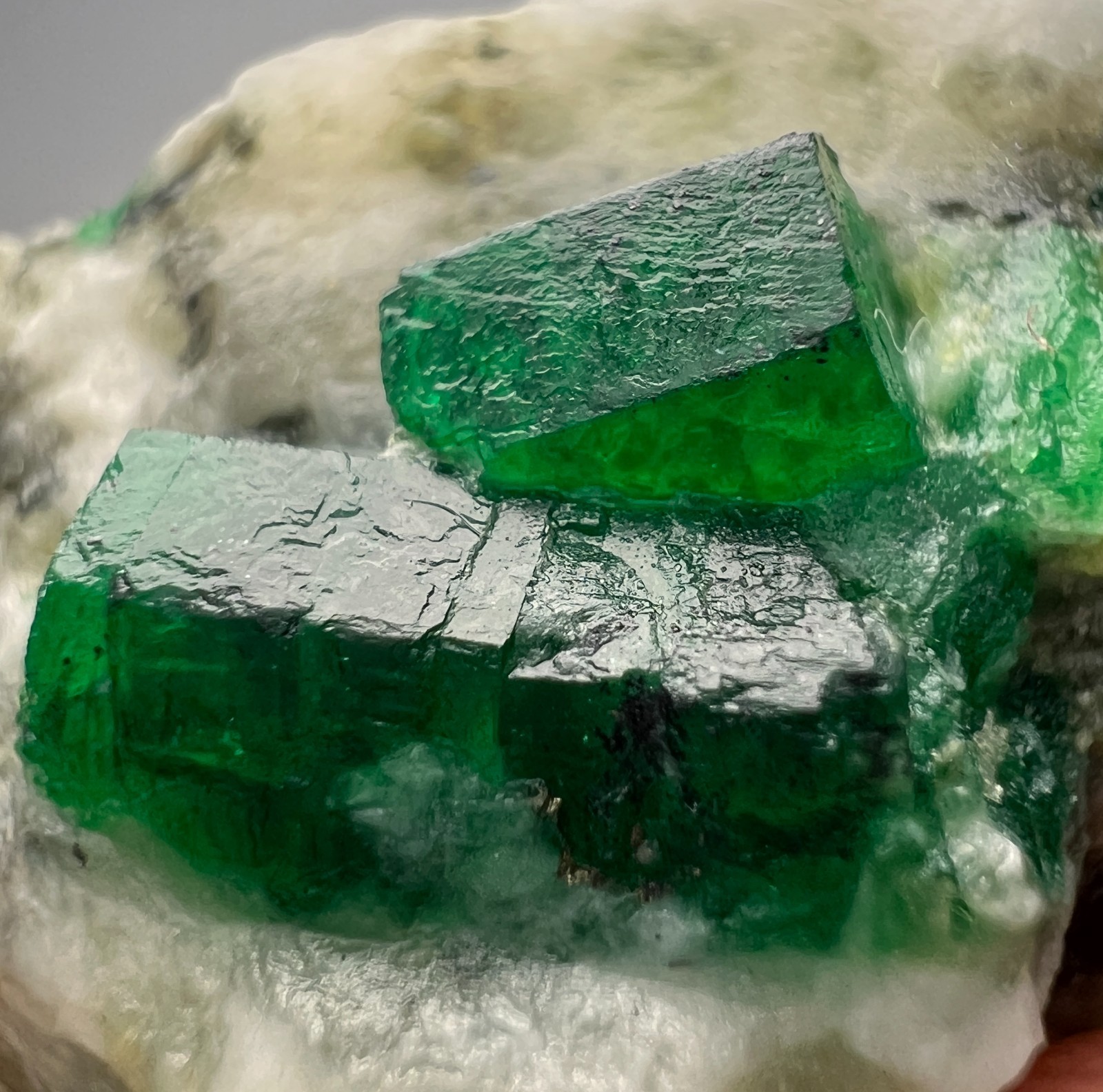 76 Carat Premium Quality Natural Swat Emerald Crystal On  Matrix from Pakistan