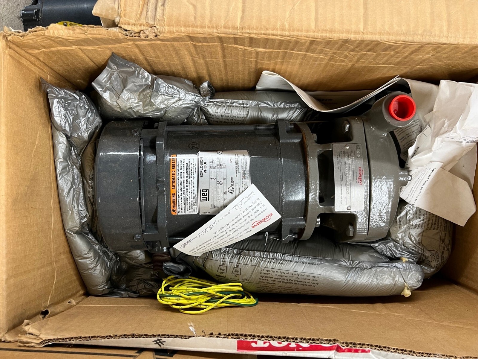 FLOWSERVE 1.5/1 HP 60/50 HZ FLOWSERVE 1.5/1 HP 60/50 HZ