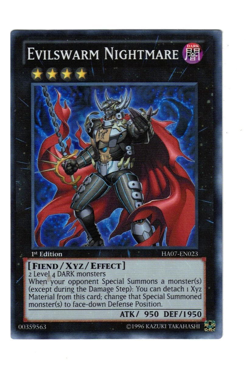 Yugioh- 1X Evilswarm Nightmare - Super - 1st Edition - HA07-EN023 - Near Mint