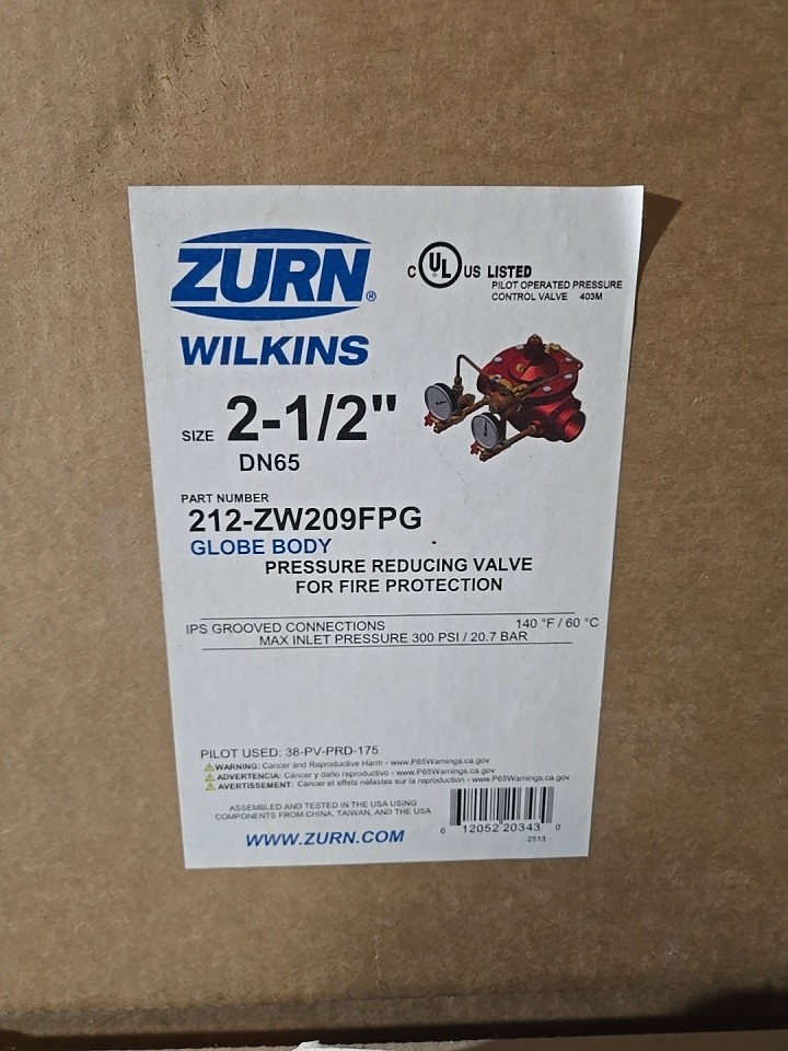 ZURN 212-ZW209FPG 2-1/2 ZURN 212-ZW209FPG 2-1/2