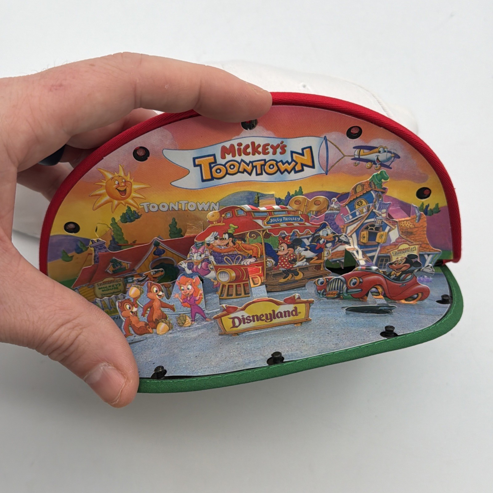 1993 Rare Vintage Disneyland Toontown Pop-up Diorama Snap Back Hat