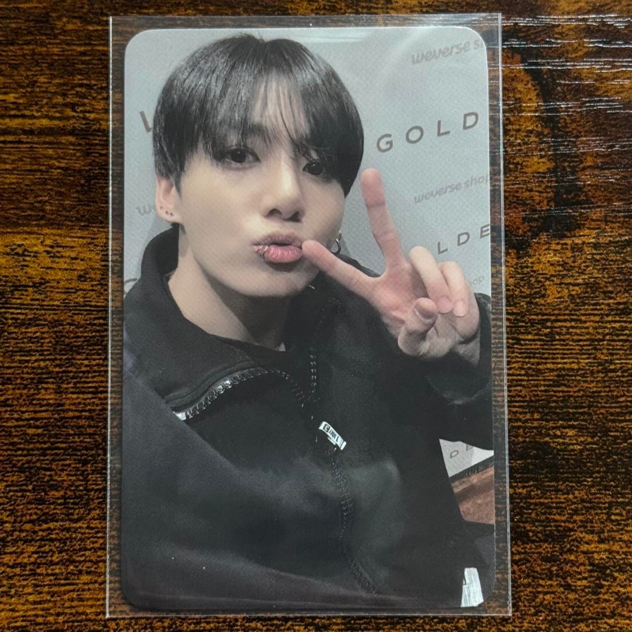 BTS Jungkook Golden Offline Soundwave 2.0 Lucky Draw Photocard
