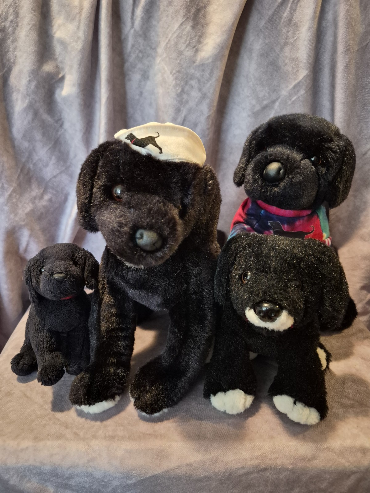 Rare HTF / Retired Douglas THE BLACK DOG Plush Lot Including Sailor 