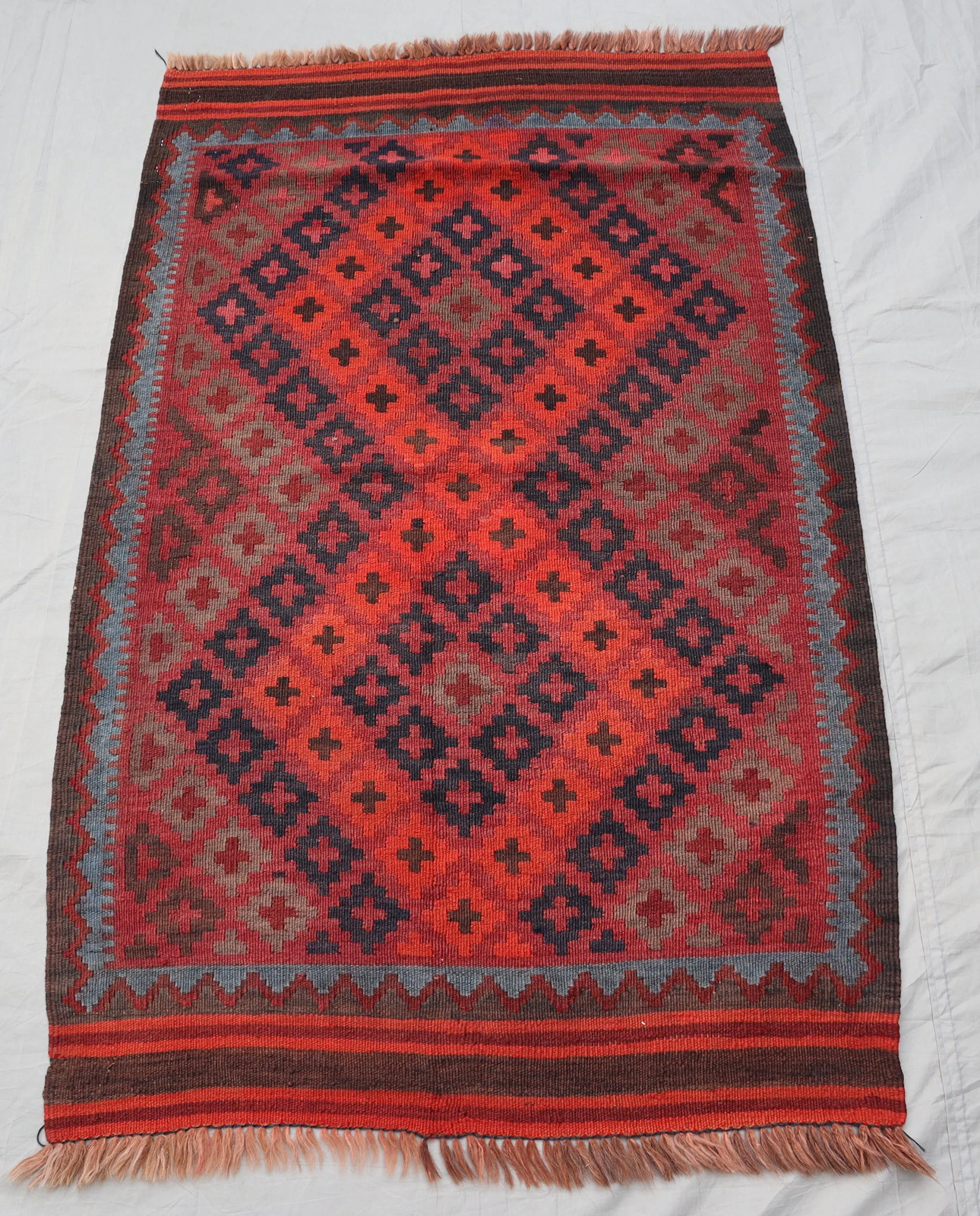 Vintage Kilim Wool Runner Rug 2\'10\