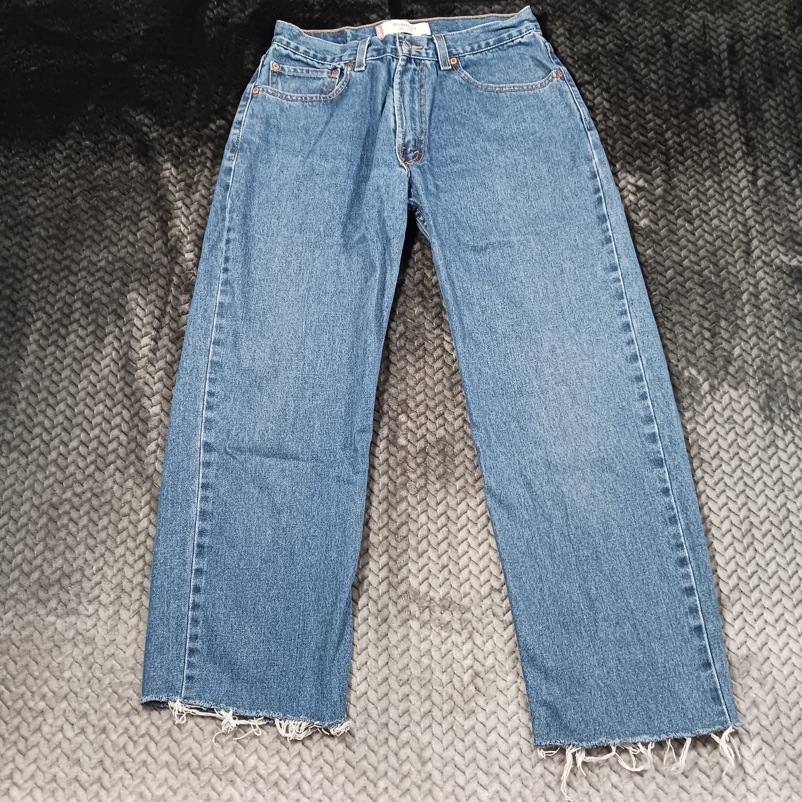 Vintage Levi\'s 550 Jeans Men\'s 30x28 Blue Cotton Denim Straight Relaxed Stretch