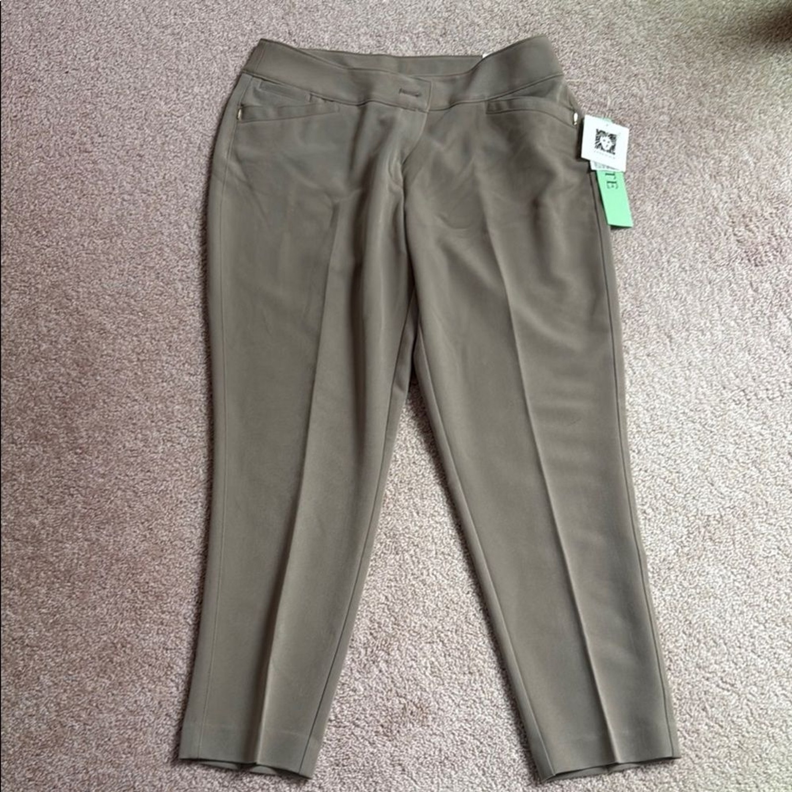 Anne Klein Women\'s Taupe Pants