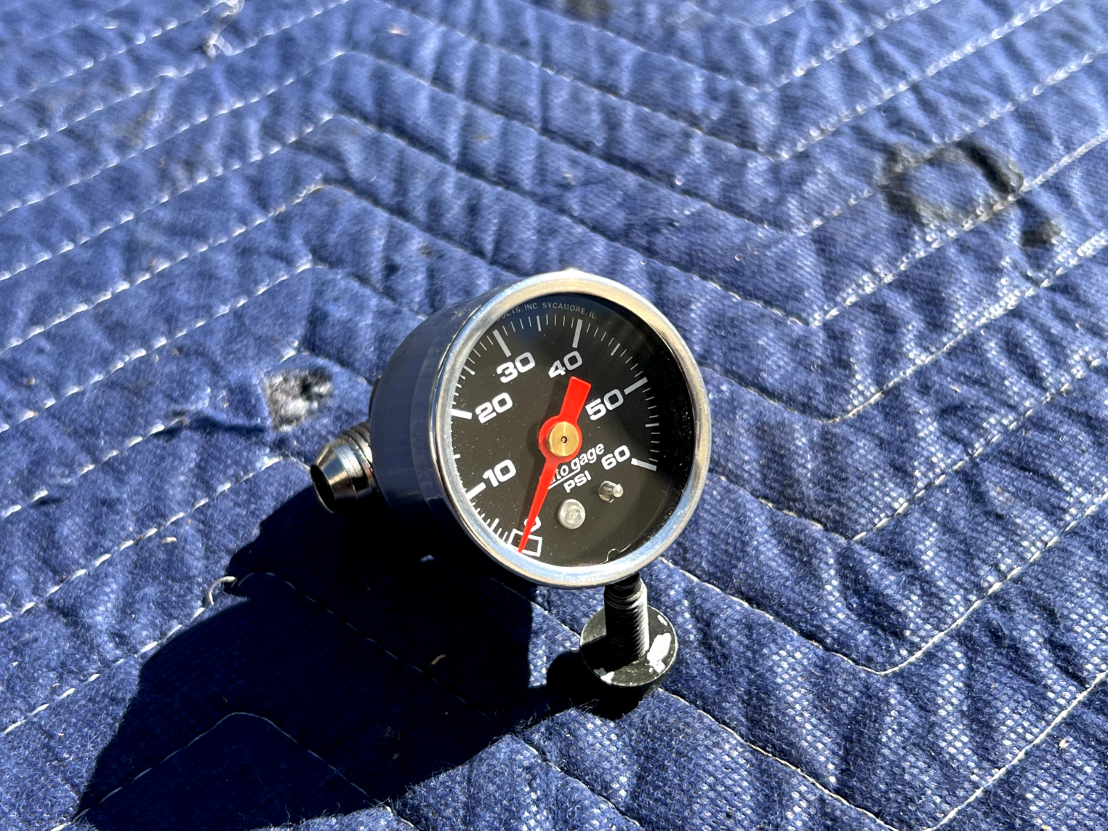 AutoMeter 2173 Auto Gage Mechanical Press. Gauge, 1-1/2 , 0-60
