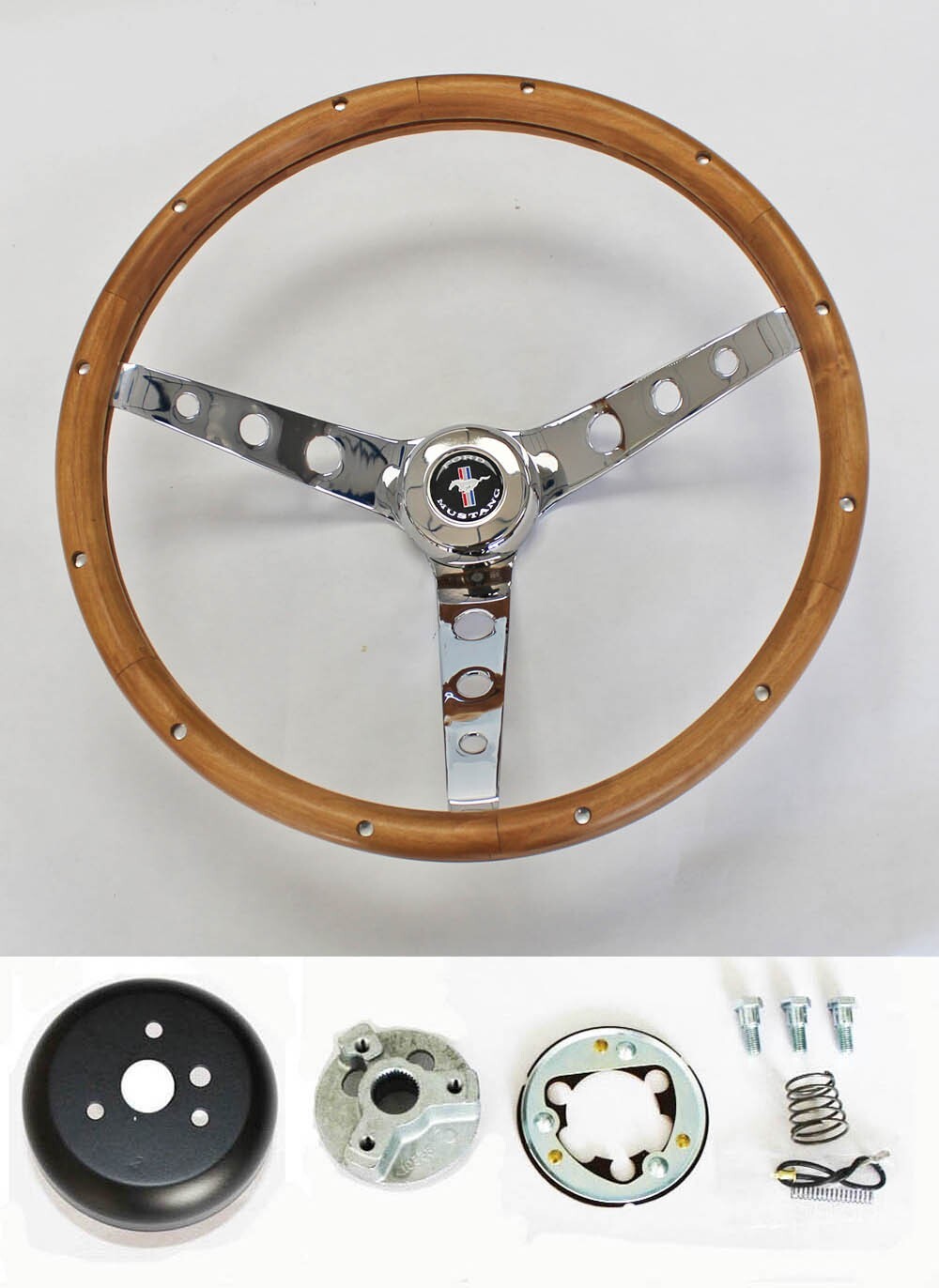 New 1965-1969 Ford Mustang Grant Steering Wheel Wood 15