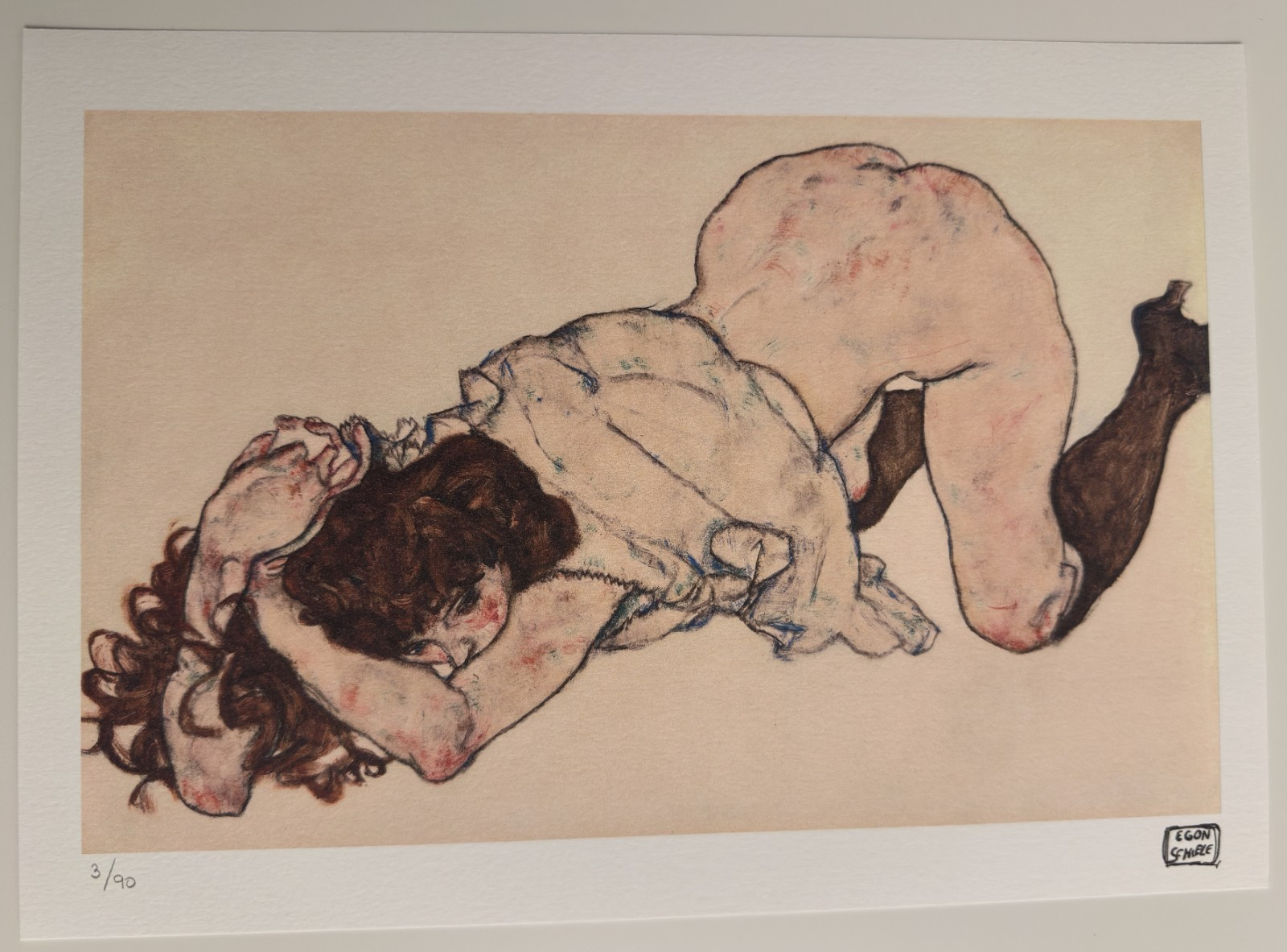 Egon Schiele Signed & Numbered Edition Lithograph Print