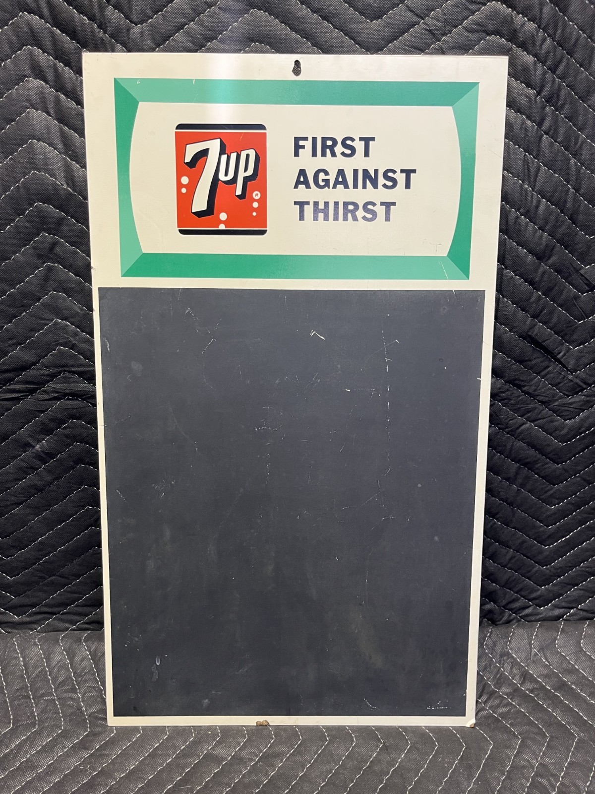 Vintage 7up First Against Thirst Chalcboard Sign (14 x 24) Vintage 7up First Against Thirst Chalcboard Sign (14 x 24)