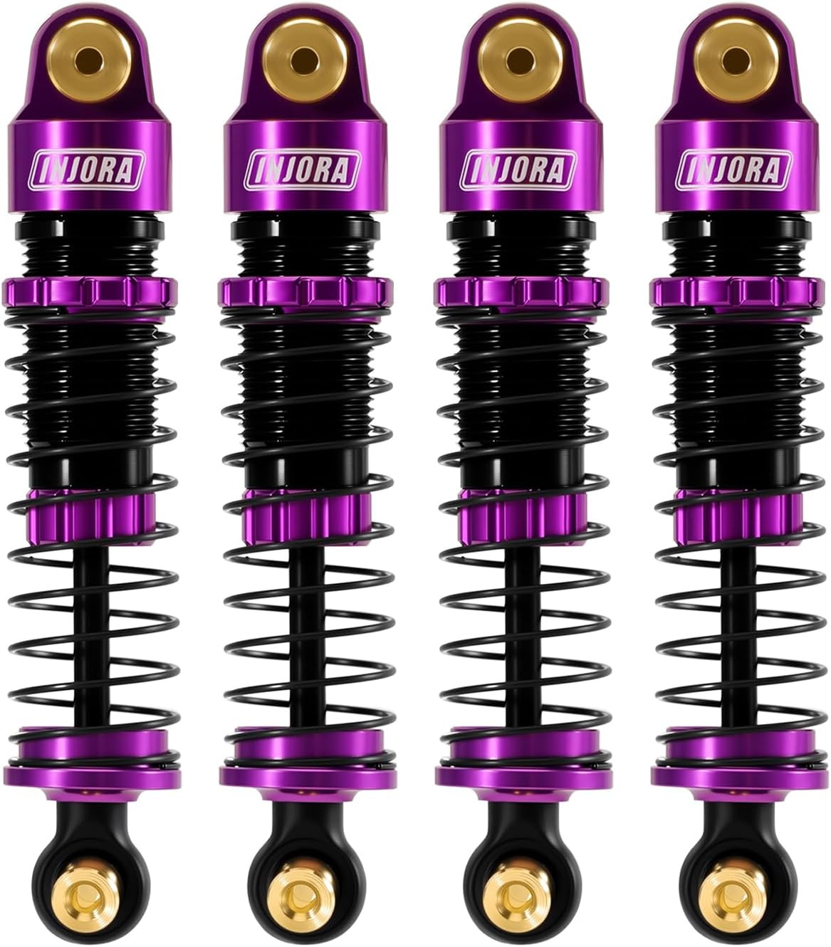 INJORA 40Mm Big Bore Oil Shock Absorber for 1/24 SCX24 FCX24M Upgrade, 3.2G/Each INJORA 40Mm Big Bore Oil Shock Absorber for 1/24 SCX24 FCX24M Upgrade, 3.2G/Each