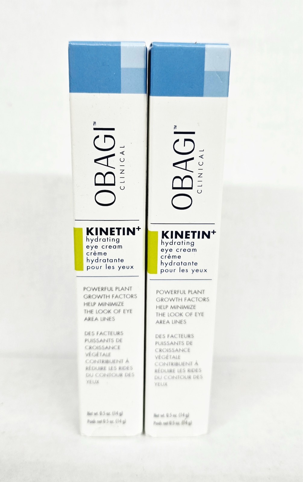 2 PACK OBAGI CLINIC Kinetin + Hydrating Eye Cream 0.5 oz
