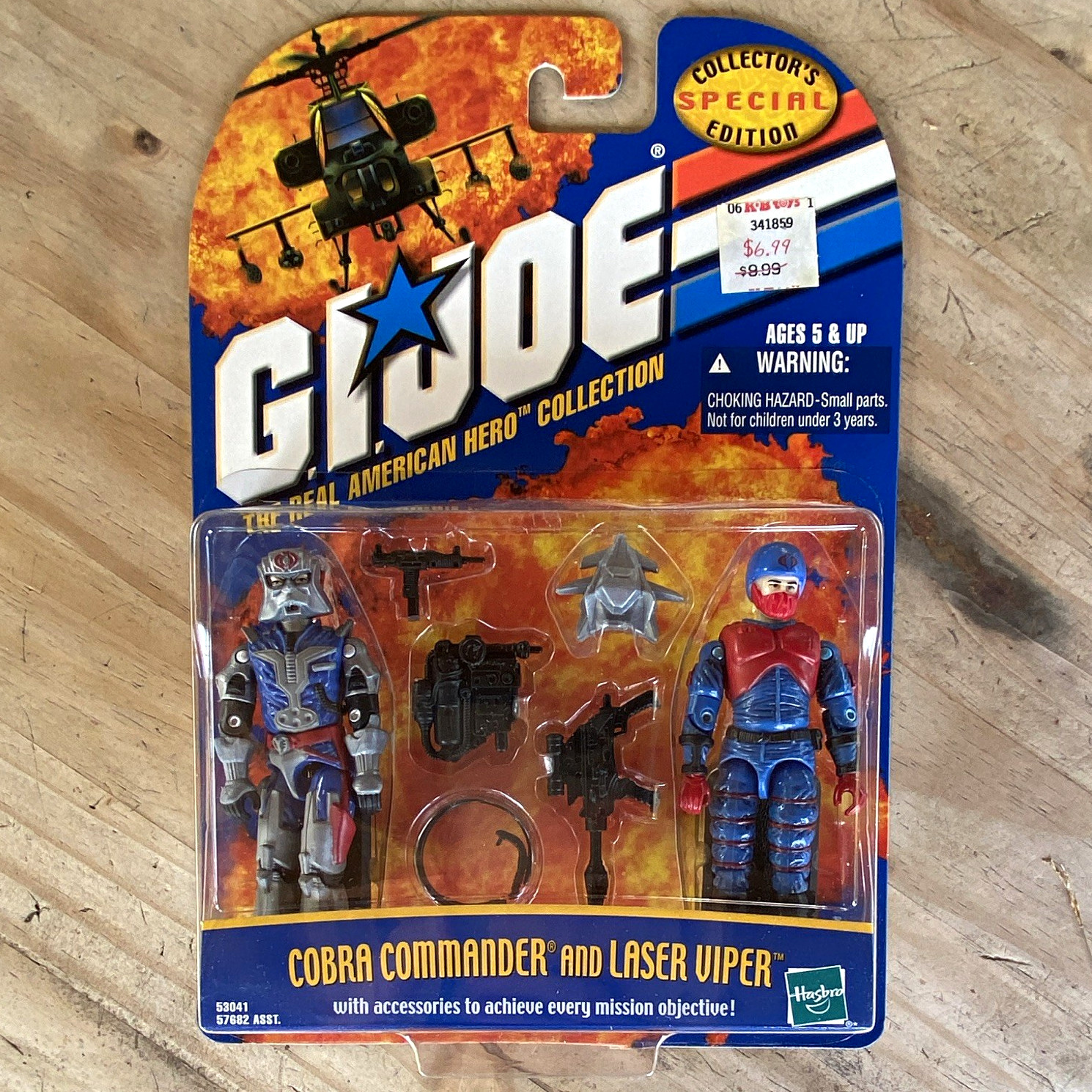 GI Joe 2001 Special Collectors Edition Cobra Commander & Laser Viper NEW ON CARD GI Joe 2001 Special Collectors Edition Cobra Commander & Laser Viper NEW ON CARD