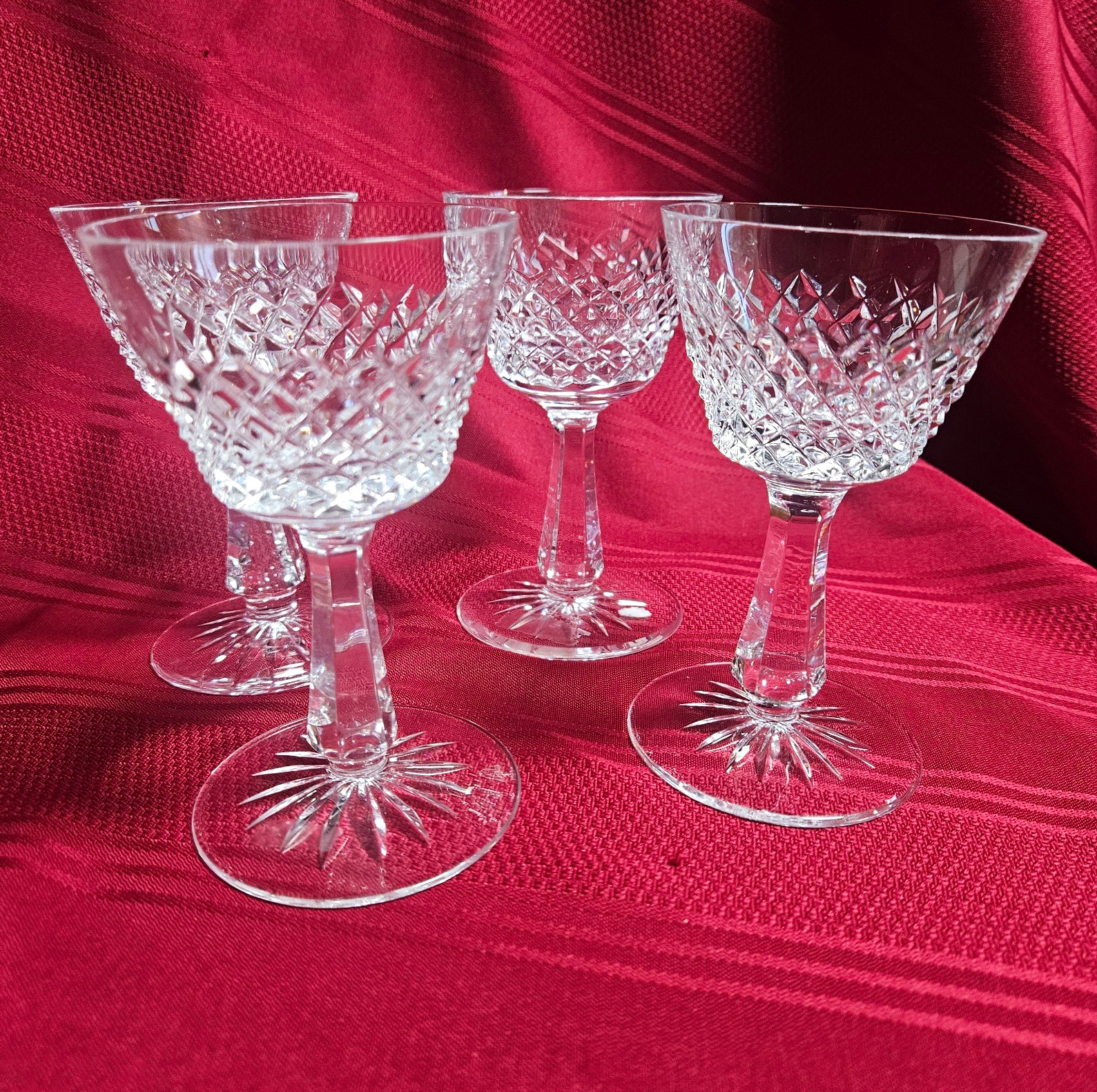 Set of 4 WATERFORD CRYSTAL KYLEMORE 4.75\'\' Set of 4 WATERFORD CRYSTAL KYLEMORE 4.75\'\'