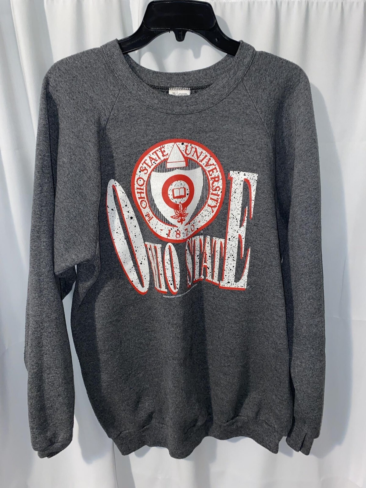 Vintage Ohio State University Buckeyes Dark Gray FOTL Sweatshirt XL Made in USA