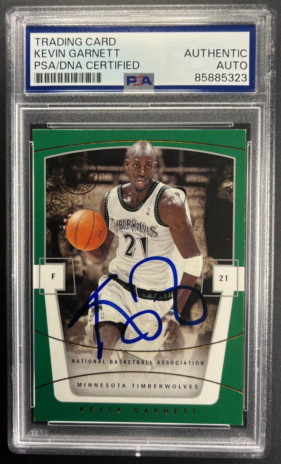 2003-04 Flair Final Edition Kevin Garnett Signed #55 PSA Auto DNA JSA Witnessed