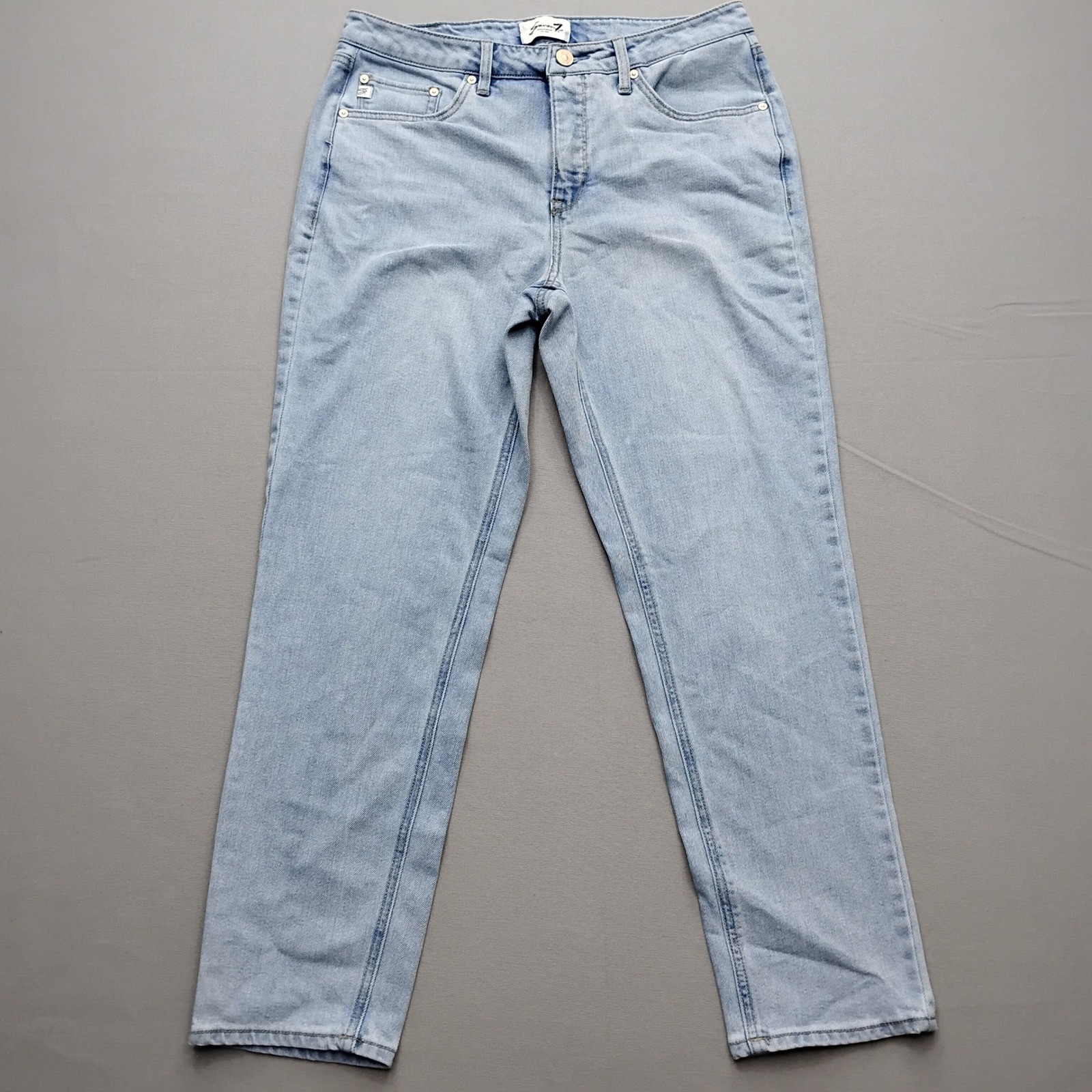 Seven7 Premium Brand Women Straight Leg Jeans Light Wash Blue Denim Size 8 Seven7 Premium Brand Women Straight Leg Jeans Light Wash Blue Denim Size 8
