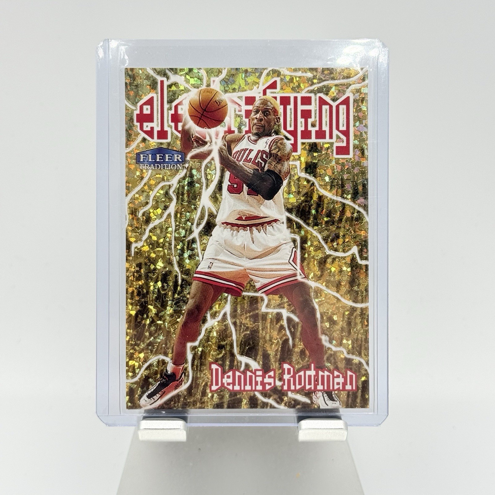 1998-99 Fleer Tradition - Dennis Rodman - Electrifying #10 Of 10 - Chicago Bulls 1998-99 Fleer Tradition - Dennis Rodman - Electrifying #10 Of 10 - Chicago Bulls